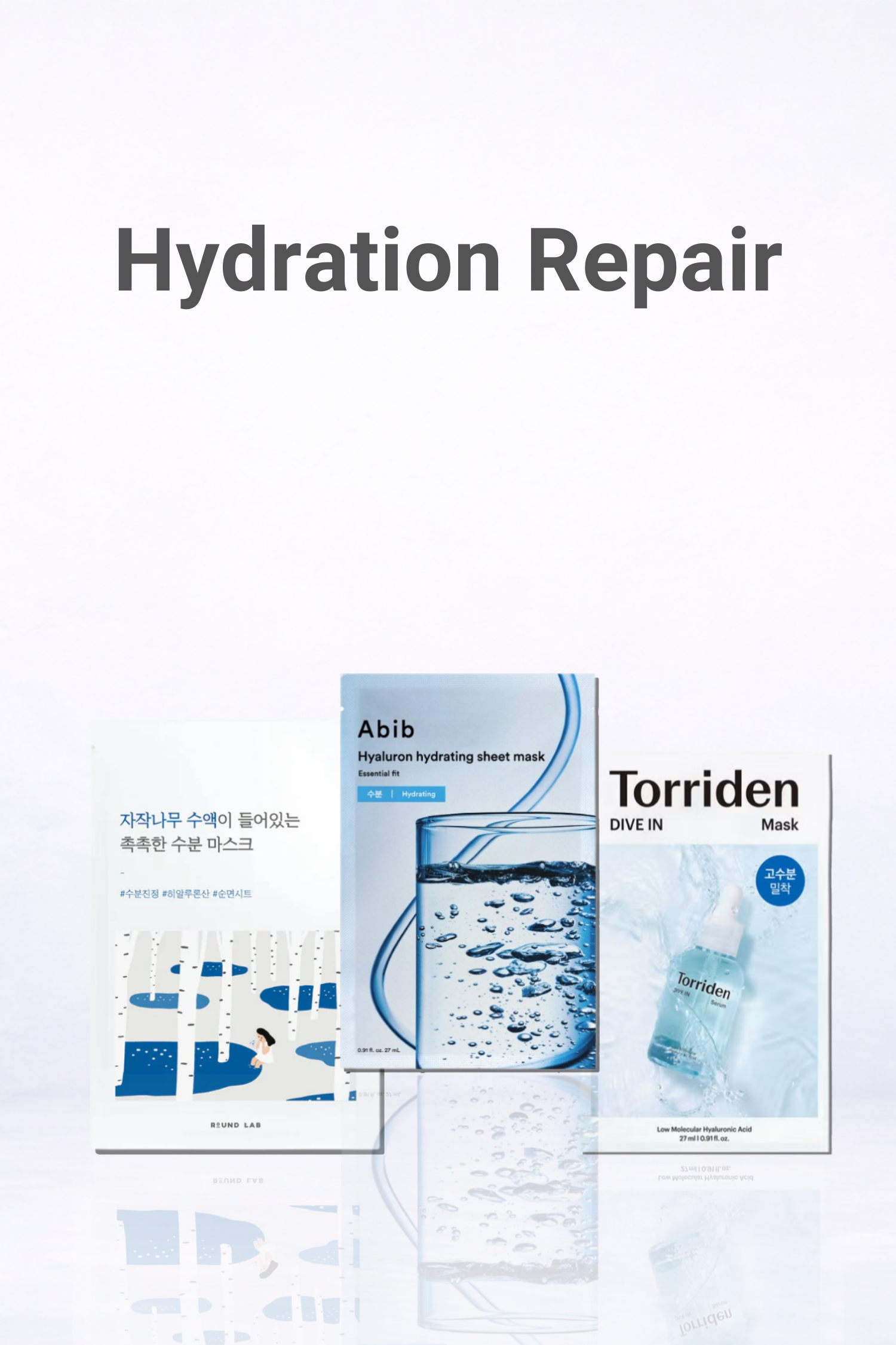Step 2 hydration repair sheet mask in the Korean post-workout cooling ritual to help restore moisture and skin comfort